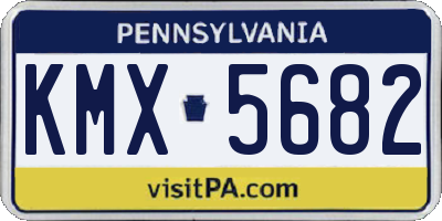 PA license plate KMX5682