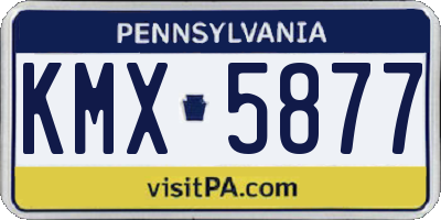 PA license plate KMX5877