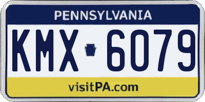 PA license plate KMX6079