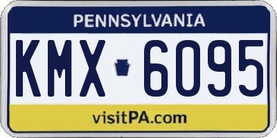PA license plate KMX6095
