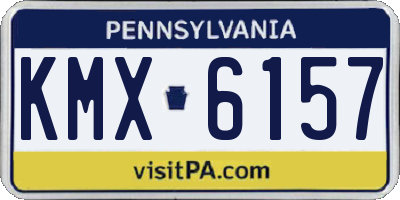 PA license plate KMX6157
