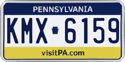 PA license plate KMX6159