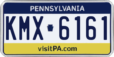 PA license plate KMX6161