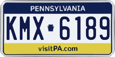PA license plate KMX6189