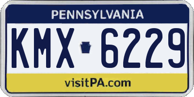PA license plate KMX6229
