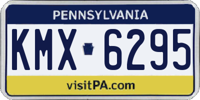 PA license plate KMX6295