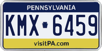 PA license plate KMX6459