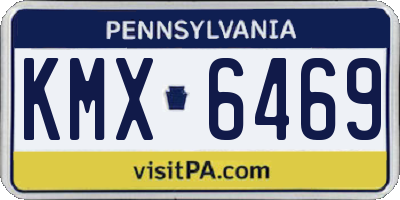PA license plate KMX6469