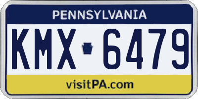 PA license plate KMX6479