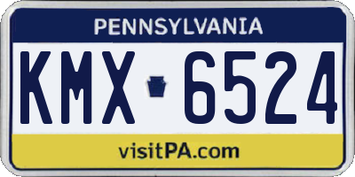PA license plate KMX6524