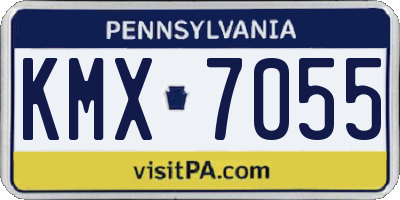 PA license plate KMX7055