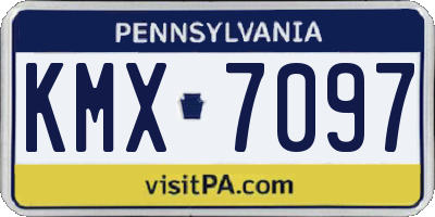 PA license plate KMX7097