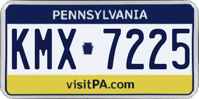PA license plate KMX7225