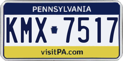 PA license plate KMX7517