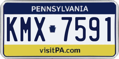 PA license plate KMX7591