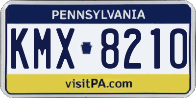 PA license plate KMX8210