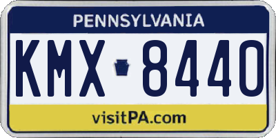 PA license plate KMX8440