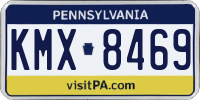 PA license plate KMX8469