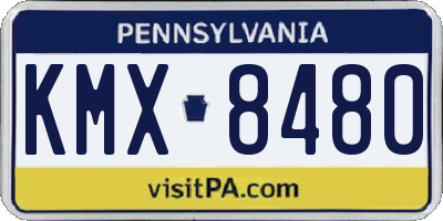 PA license plate KMX8480