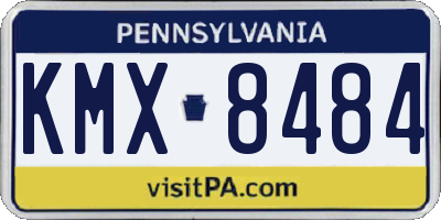 PA license plate KMX8484
