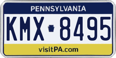 PA license plate KMX8495