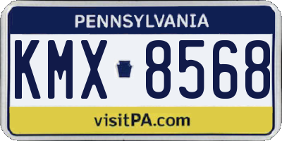 PA license plate KMX8568