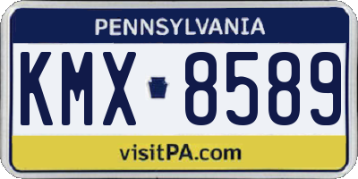 PA license plate KMX8589