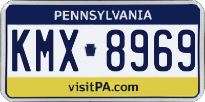 PA license plate KMX8969