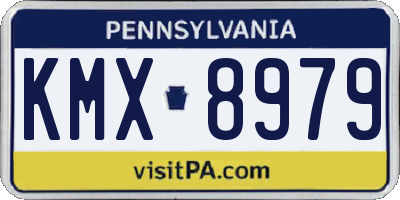 PA license plate KMX8979