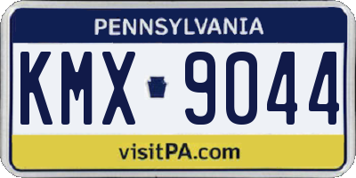 PA license plate KMX9044