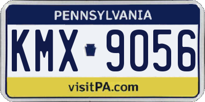 PA license plate KMX9056