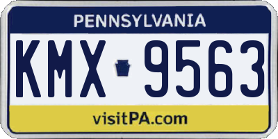 PA license plate KMX9563