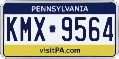 PA license plate KMX9564