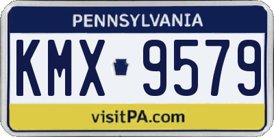 PA license plate KMX9579