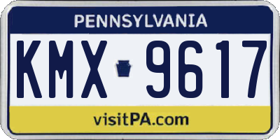 PA license plate KMX9617