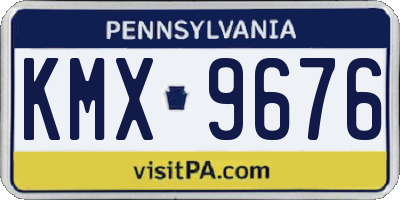 PA license plate KMX9676