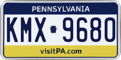 PA license plate KMX9680