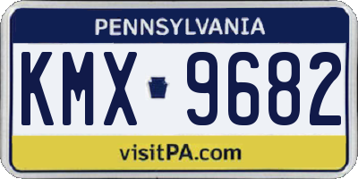 PA license plate KMX9682
