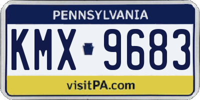 PA license plate KMX9683