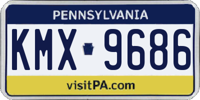 PA license plate KMX9686