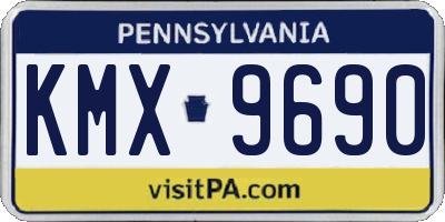 PA license plate KMX9690