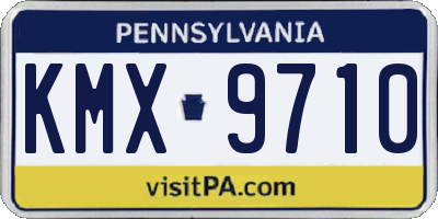 PA license plate KMX9710