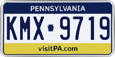 PA license plate KMX9719
