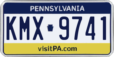 PA license plate KMX9741