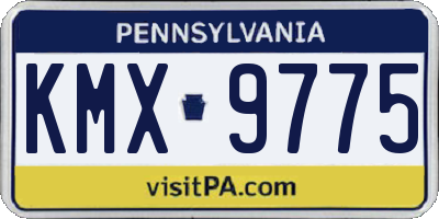 PA license plate KMX9775