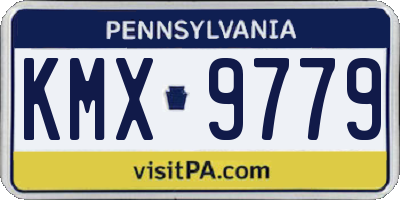 PA license plate KMX9779