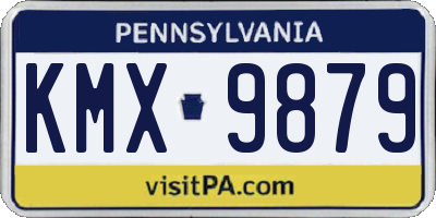 PA license plate KMX9879
