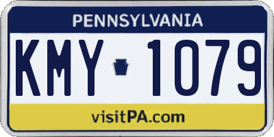 PA license plate KMY1079