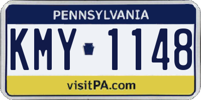 PA license plate KMY1148