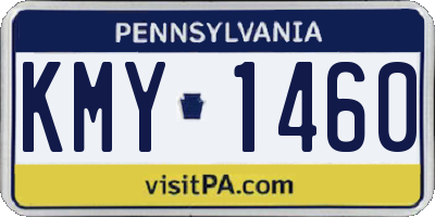 PA license plate KMY1460